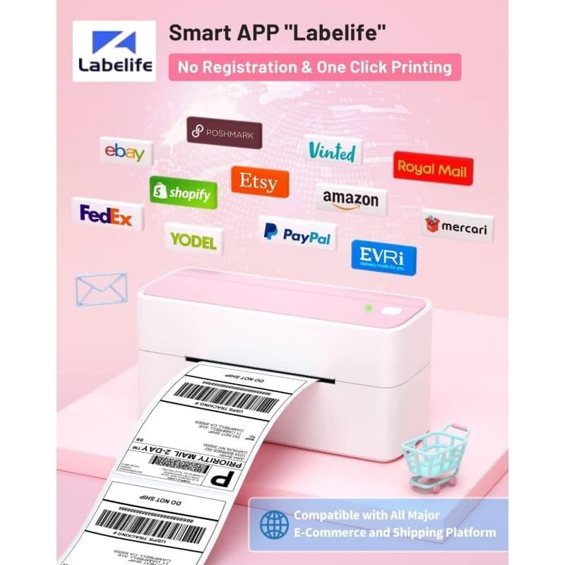 Phomemo PM241-BT Bluetooth Shipping Label Printer