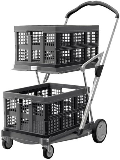 Portable Folding Shopping Cart + 5 Ecological Thermal Bags