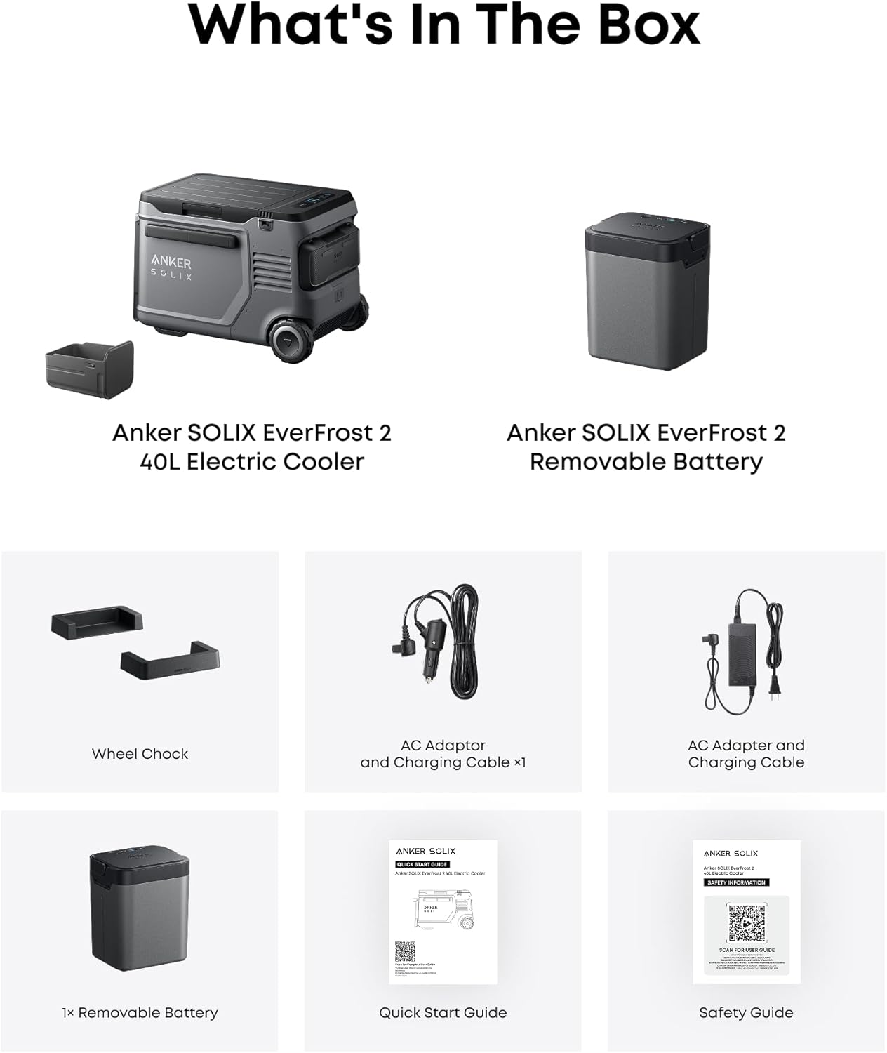 Anker SOLIX EverFrost 2 – 58L Electric Cooler with Battery and Solar Power