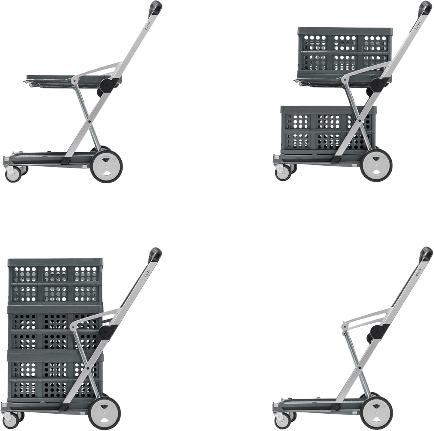 Portable Folding Shopping Cart + 5 Ecological Thermal Bags
