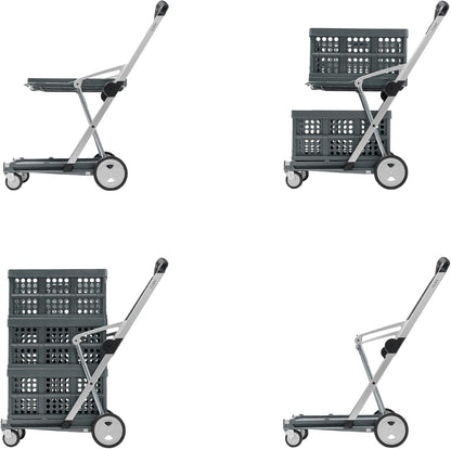 Portable Folding Shopping Cart + 5 Ecological Thermal Bags