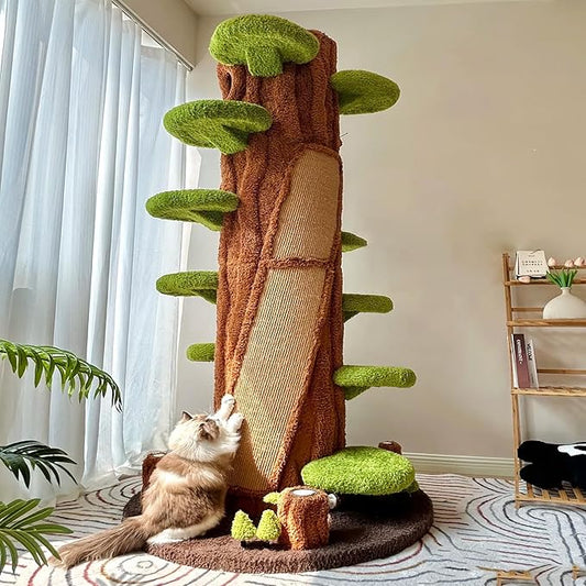 CatHaven™ - Giant Cat Playground – With Scratching Post, Platforms and Cozy Hideout