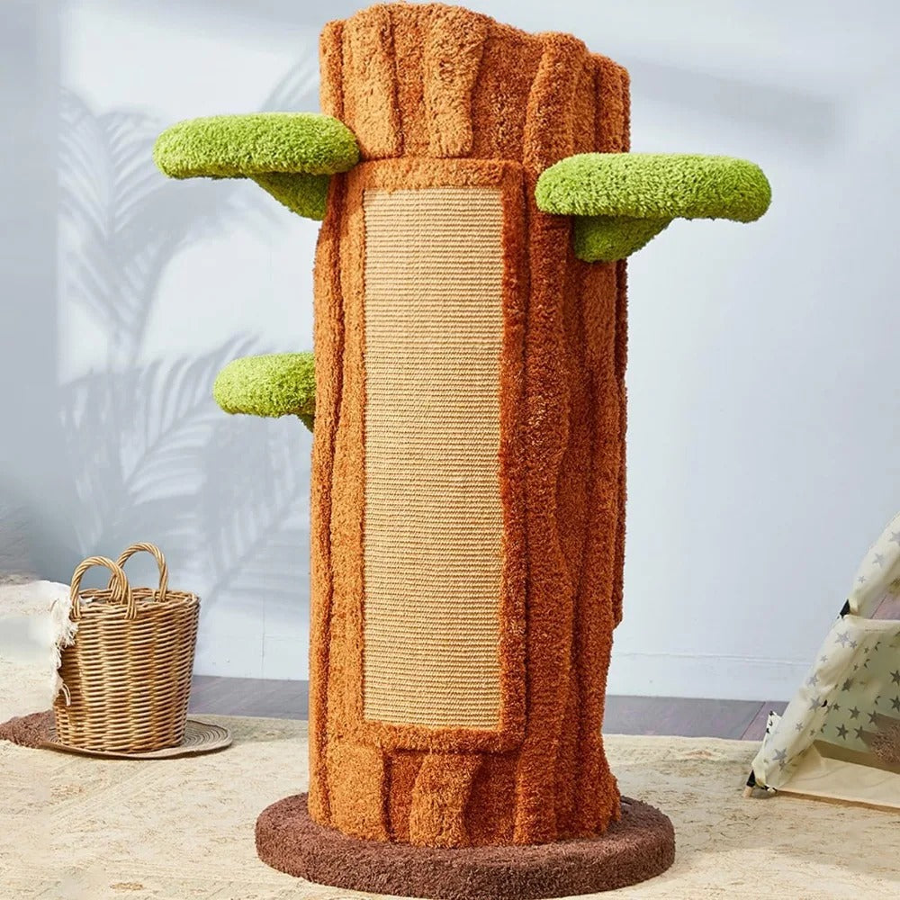 CatHaven™ - Giant Cat Playground – With Scratching Post, Platforms and Cozy Hideout