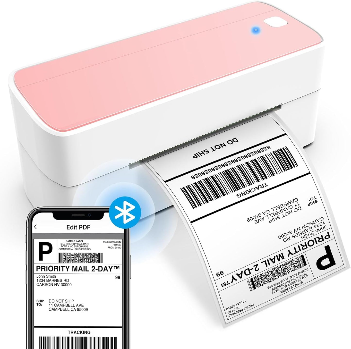Phomemo PM241-BT Bluetooth Shipping Label Printer