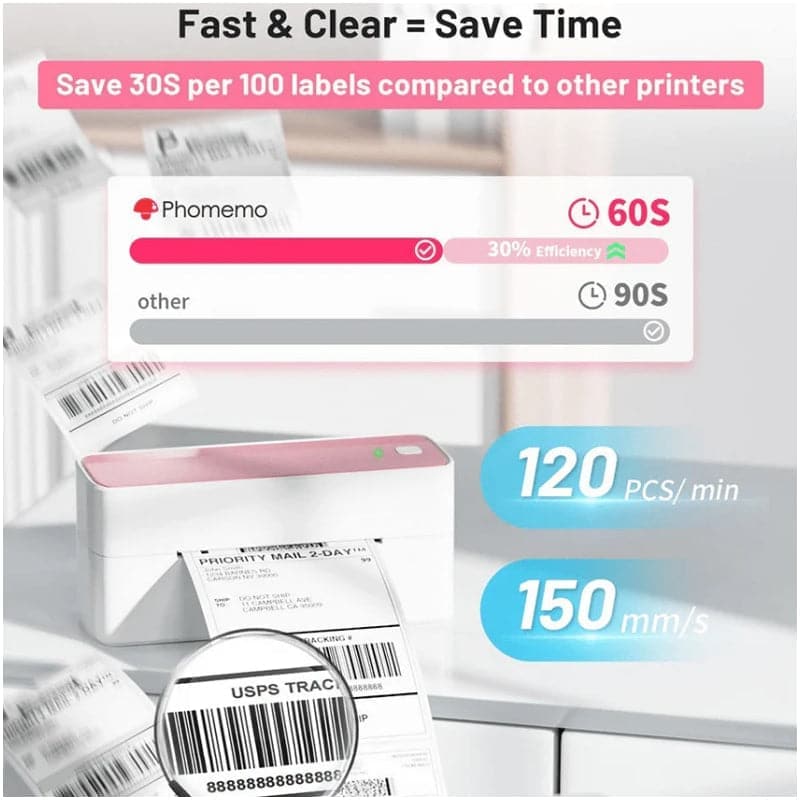 Phomemo PM241-BT Bluetooth Shipping Label Printer
