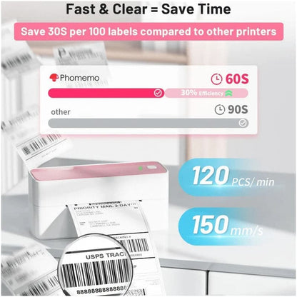 Phomemo PM241-BT Bluetooth Shipping Label Printer