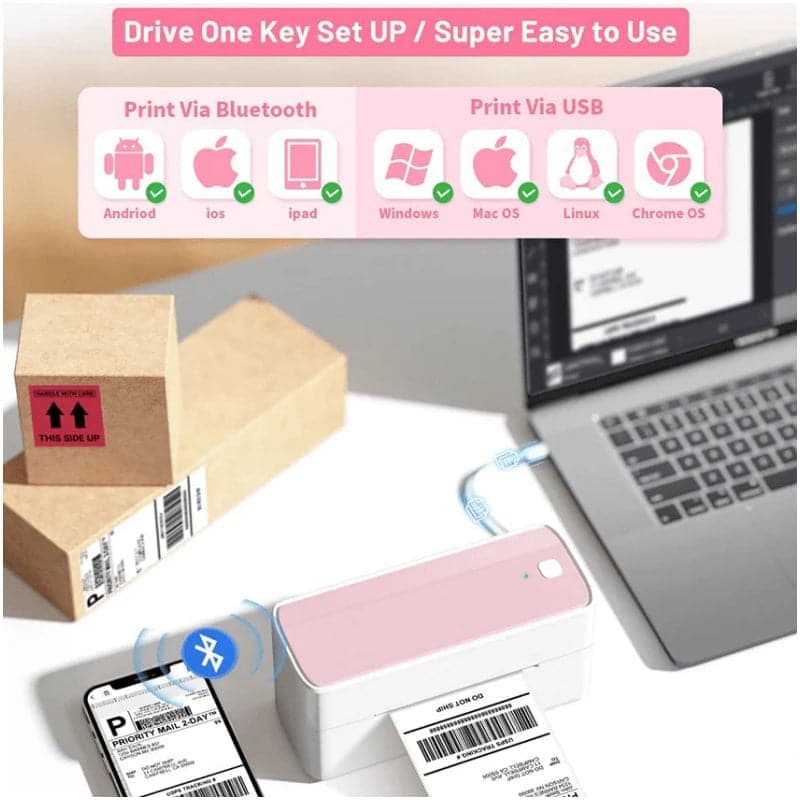 Phomemo PM241-BT Bluetooth Shipping Label Printer