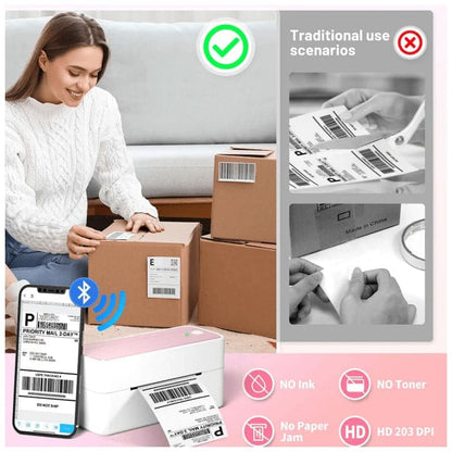 Phomemo PM241-BT Bluetooth Shipping Label Printer