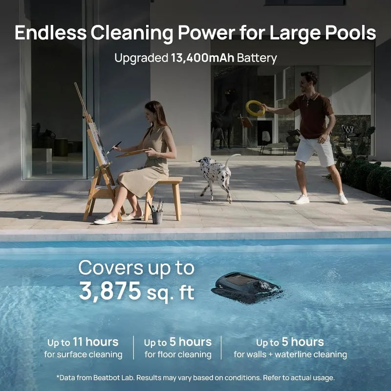Smart Pool Vacuum Robot – 5-in-1 Solution for Complete Cleaning!