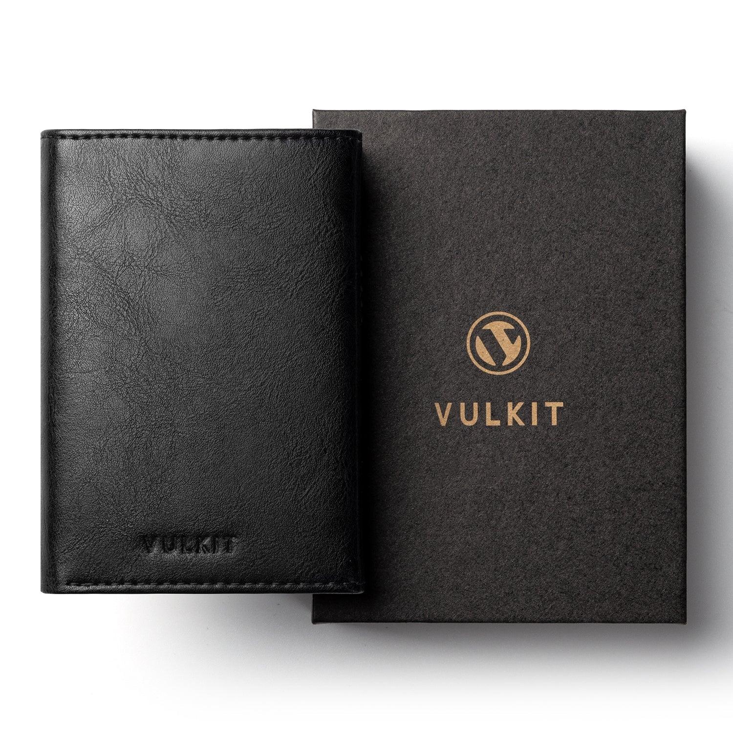 VC302- Side Slider Mechanism, with/without Back Zipper Pocket, Magnetic Strip Closure Tri-fold Wallet - Emporium Shop