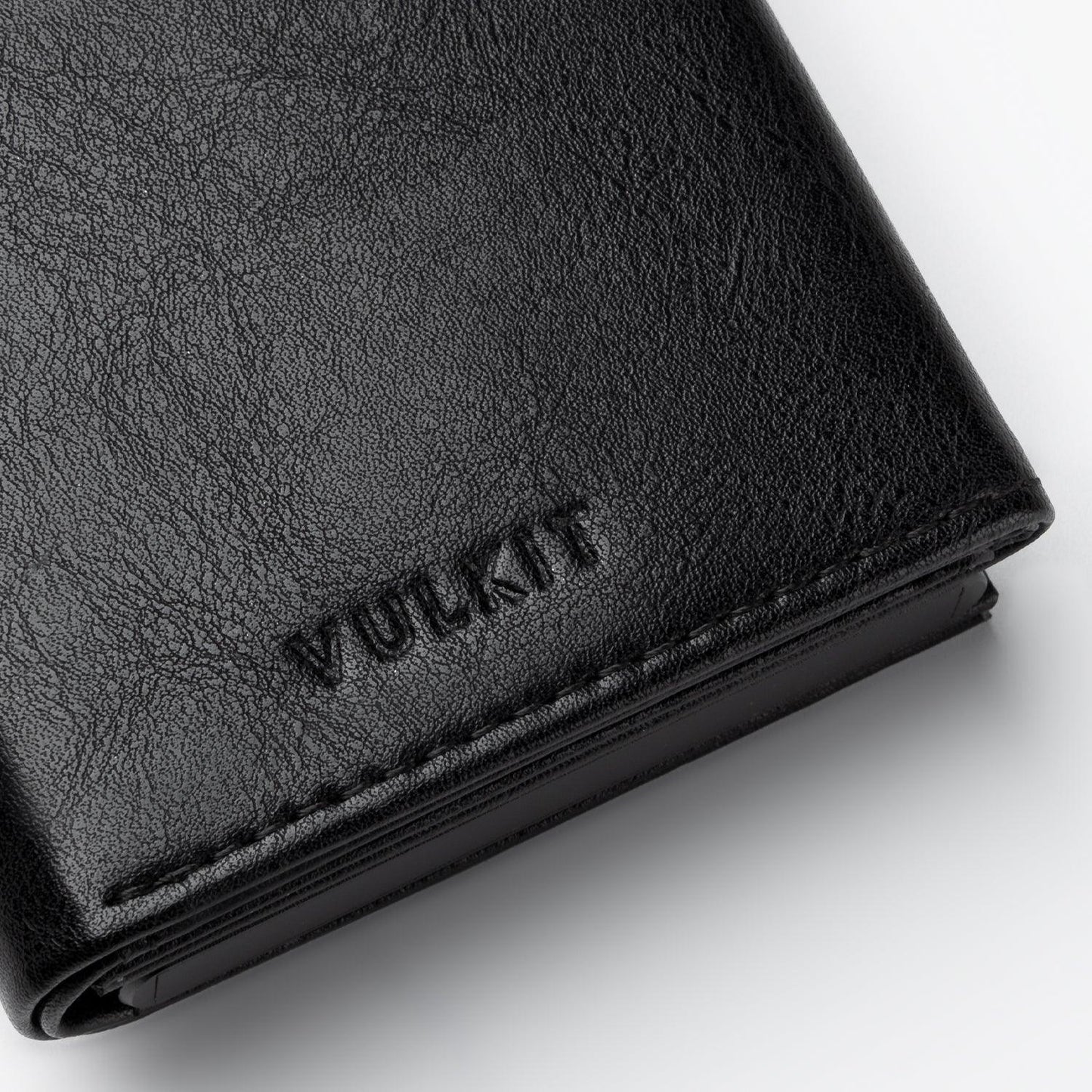 VC302- Side Slider Mechanism, with/without Back Zipper Pocket, Magnetic Strip Closure Tri-fold Wallet - Emporium Shop